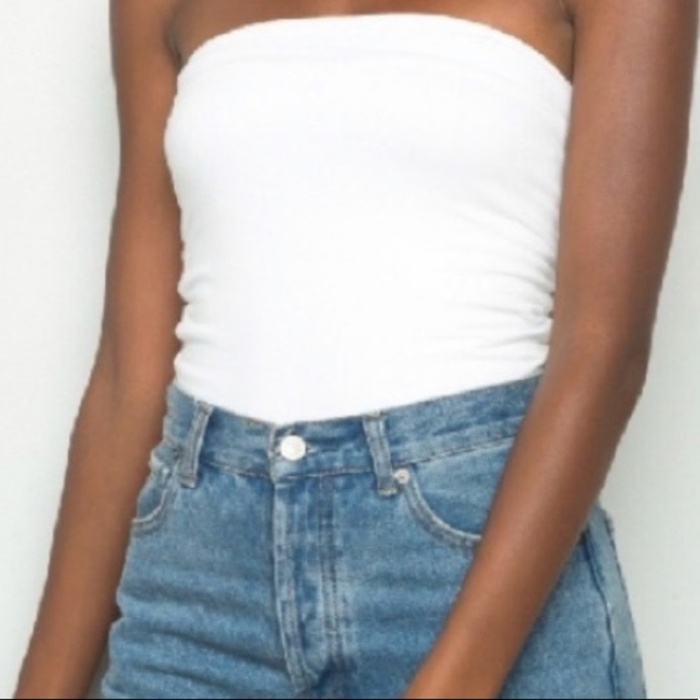 brandy melvie white tube too